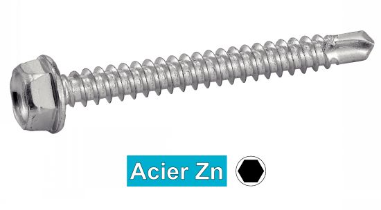 Vis autoperceuse tête hexagonale - Quincaillerie Portalet