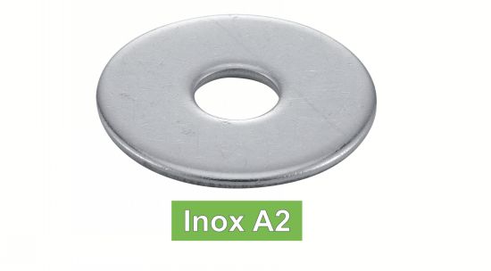 Rondelles plates série large lu inox a2, diamètre 16 mm, boîte de 50 pièces  - Accessoires pour portes et loquets - Achat & prix