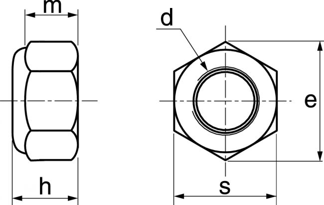 Écrou de blocage DIN 985 / ISO 10511, standard, forme basse, M6, acier  inoxydable A2 V2A, écrou d'arrêt, écrou autobloquant, écrou hexagonal,  écrou à