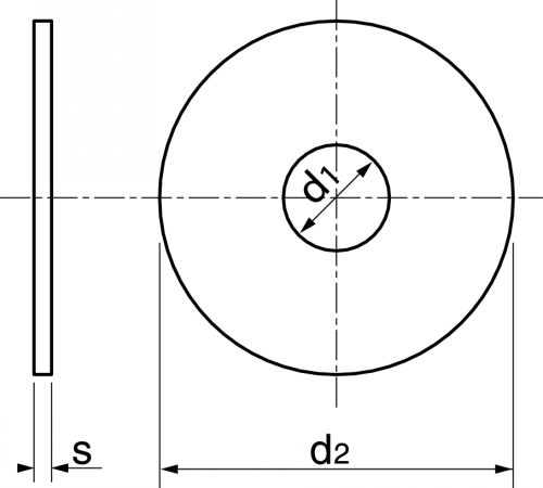 RONDELLES PLATES EXTRA LARGES TYPE LL Inox A4 NFE 25513 (NFE25-514, ISO  7089) (Modèle : 64507)