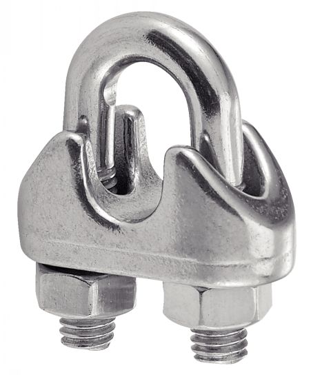 Serre Cable Acier, Serre Corde, Duplex Clips, M4 Double Serre-Câbles,  Double Serre Câbles Inox, M4