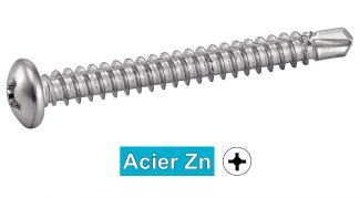 Vis autoperceuses tête cylindrique phillips / Phillips pan head self drilling screws