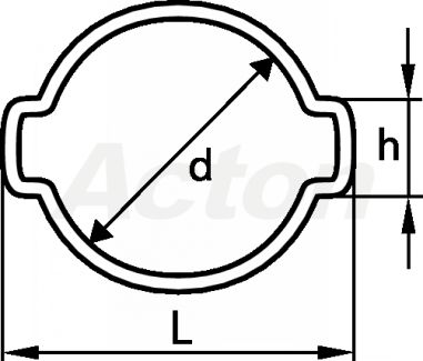 Collier de serrage &agrave; 2 oreilles