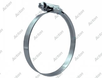 Collier bande non perfor&eacute;e t&ecirc;te d&eacute;port&eacute;e 12mm