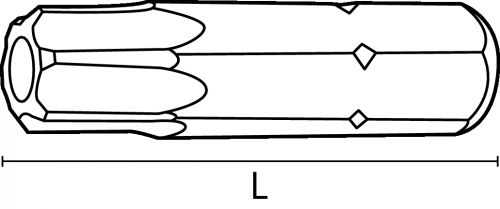 Embouts six lobes inviolables