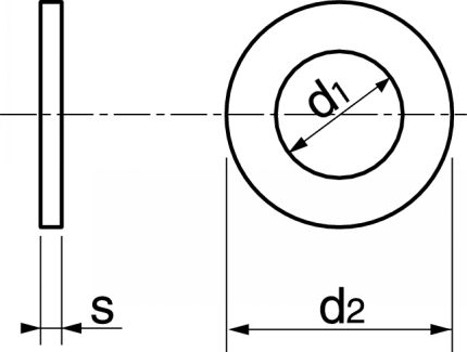 Rondelles plates étroites type Z