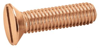 Vis métaux tête fraisée fendue laiton / Slotted countersunk head machine screws