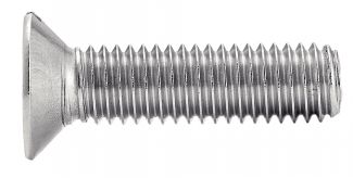 Vis à métaux tête fraisée fendue inox A2 / Slotted countersunk head machine screws