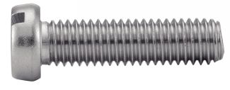 Vis à métaux tête cylindrique fendue inox A2 / Slotted cheese head machine screws