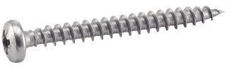 Vis agglomere tête cylindrique pozidrive inox A2 / Pozidrive pan head chipboard screws