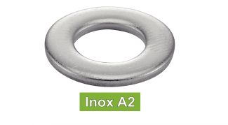 Rondelles inox plates découpées inox A2 / Plain stamped washers