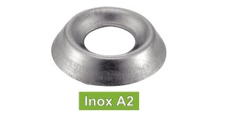 Rondelles cuvette embouties inox A2 / Stamped cup washers