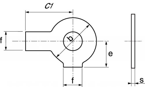 Freins d'écrous équerres à ailerons / Tabwashers with long tab and wing