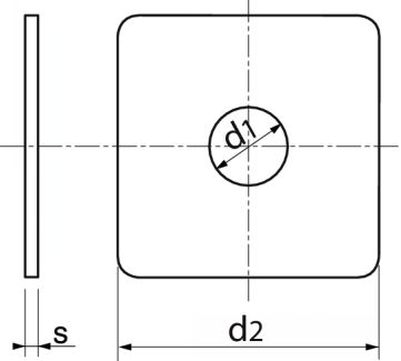 Rondelles carrées pour constructions bois / Square washers for wood constructions