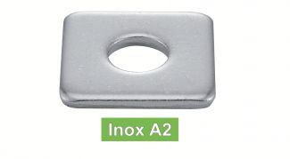 Rondelles inox carrées pour constructions bois inox A2 / Square washers for wood constructions