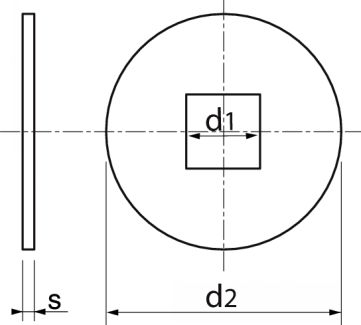 Rondelles pour constructions bois forme V / Washers for wood constructions form V