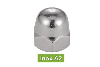 Ecrous borgnes inox A2 / Hexagon cap nuts