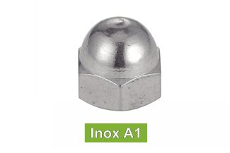 Ecrous borgnes décolletés inox A2 / Machined cap nuts