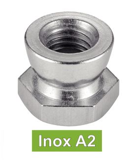 Ecrous inviolables autocassants inox A2 / Self-breaking lock nuts