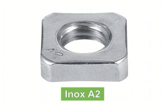 Ecrous bas carrés inox A2 / Square thin nuts