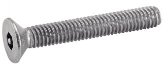 Vis tête fraisee inviolable teton central inox A2 / Hexagon socket countersunk head screws with pin