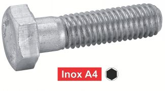 Vis à métaux tête hexagonale inox A4 / Hexagon Head Screws