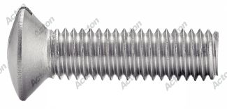Vis &agrave; m&eacute;taux t&ecirc;te frais&eacute;e bomb&eacute;e fendue inox A4 / Slotted countersunk head machine screws