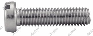 Vis &agrave; m&eacute;taux t&ecirc;te cylindrique fendue inox A4 / Slotted cheese head machine screws