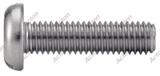 Vis &agrave; m&eacute;taux t&ecirc;te cylindrique large fendue inox A4 / Slotted pan head machine screws