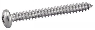 Vis à tôle tête cylindrique large phillips inox A4 / Phillips pan head self tapping screws forme C
