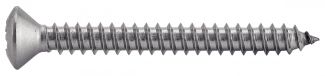 Vis à tôle tête fraisée bombée pozidrive inox A4 / Pozidrive raised countersunk head self tapping screws forme C