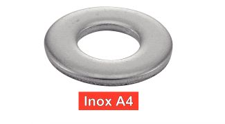 Rondelles inox plates moyennes type M inox A4 / Flat medium stamped washers type m