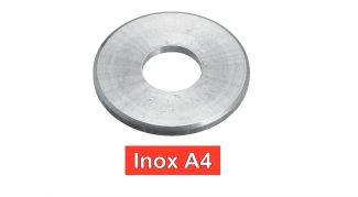 Rondelles inox plates moyennes décolletées type M inox A4 / Machined medium washers type M