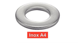Rondelles inox plates découpées inox A4 / Plain stamped washers