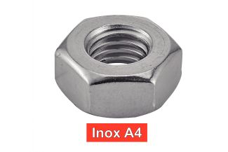 Ecrous hexagonaux inox A4 / Hexagon nuts