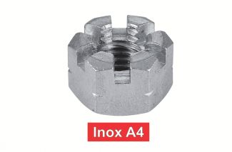 Ecrous hexagonaux à créneaux inox A4 / Castle nuts