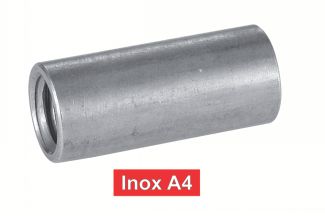 Manchons cylindriques taraudés inox A4 / Cylindrical coupling nuts