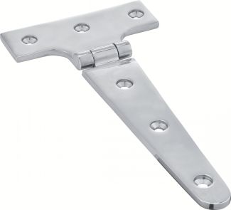 Charnière T forgée polie inox A4 / T Strap hinge mirror polished