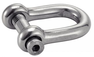 Manille droite forgée vis six pans creux inox A4 / forged shackle with hexagon socket head