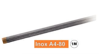 Tige filetée longueur 1 mètre inox A4-80 / Threaded rods