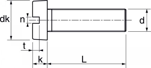 Vis métaux tête cylindrique