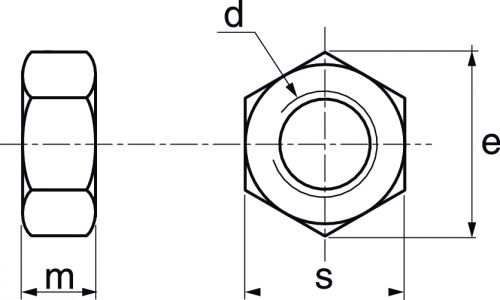 Ecrou hexagonal