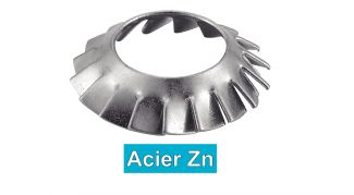 Rondelles éventail AZV / Serrated lock washers external teeth concave type AZV