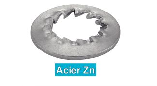 Rondelles éventail JZC / Serrated lock washers intrnal teeth raised type JZC