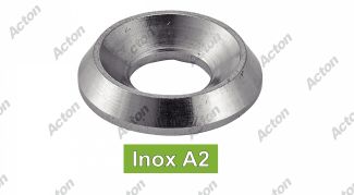 Rondelles cuvette d&eacute;collet&eacute;es inox A2 / Machined cup washers