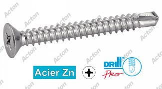 Vis autoperceuses t&ecirc;te frais&eacute;e phillips