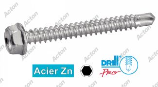 Vis autoperceuse t&ecirc;te hexagonale embase