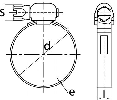 Collier bande perforée