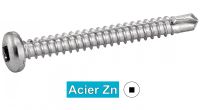 Vis autoperceuses tête cylindrique crantée carrée / Self drilling screws pan head square recess with serration