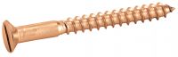 Vis bois tête fraisée fendue laiton  / Slotted countersunk head wood screws